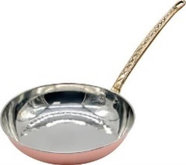 Bakır Tek Kulp Şef Tava 14 cm