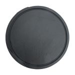 Yuvarlak Tabak - Oluklu Düz Kenar