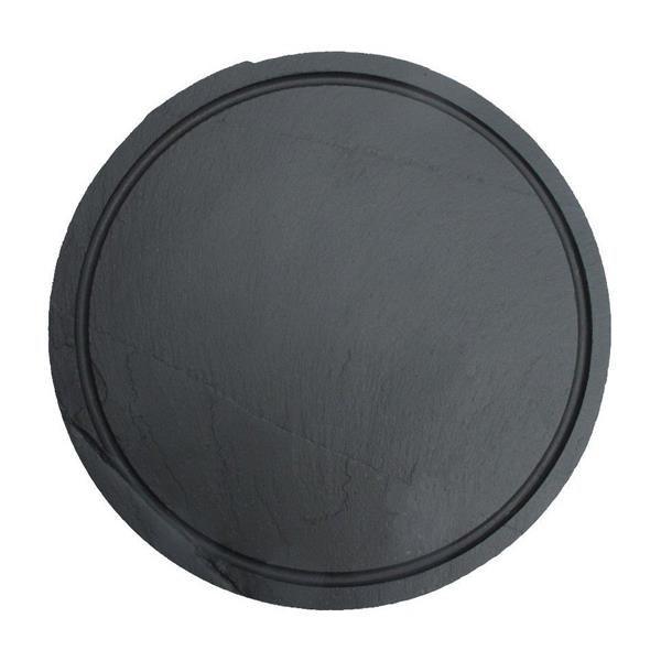 Yuvarlak Tabak - Oluklu Düz Kenar