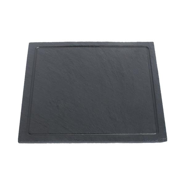 Kare Tabak Oluklu Naturel Kenar