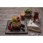 Kare Tabak Oluklu Naturel Kenar