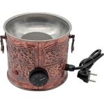 Bakır Küçük Boy Yuvarlak Kumda Kahve Pişirici 17 cm