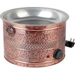 Bakır Büyük Boy Yuvarlak Kumda Kahve Pişirici 32 cm