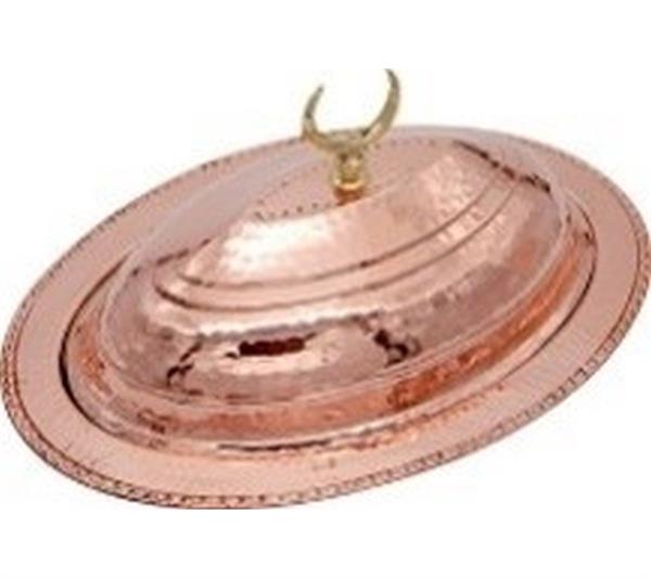 Bakır Kapaklı Kayık Sahan 25 cm