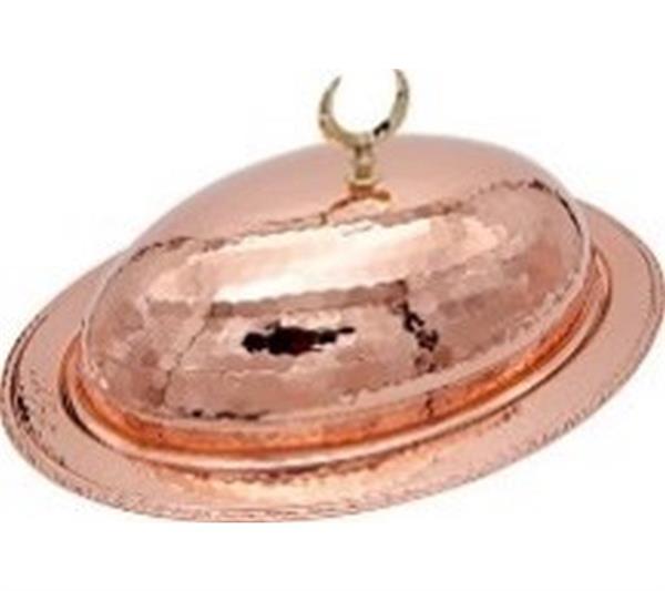Bakır Kubbe Kapaklı Kayık Sahan 25 cm