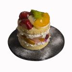 Yuvarlak Tabak - Naturel Kenar