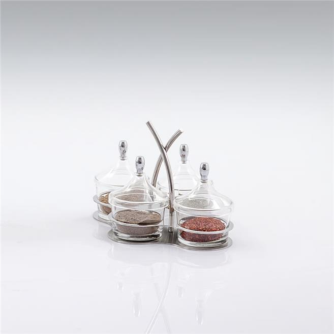 Aryıldız 4Lü Baharatlık Standı 19X16Cm