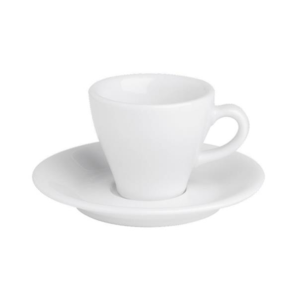 Porselen Bella Beyaz Tabaklı Kahve Finca