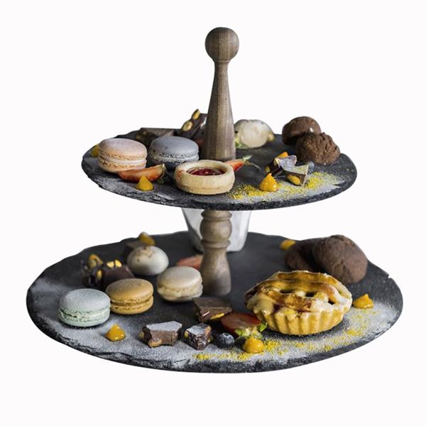 Yuvarlak 2'li Kek Standı