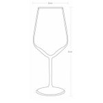 440065 V-Block Allegra Kırmızı Şarap Bardağı