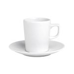 Porselen Soley Beyaz Tabaklı Çay Fincanı