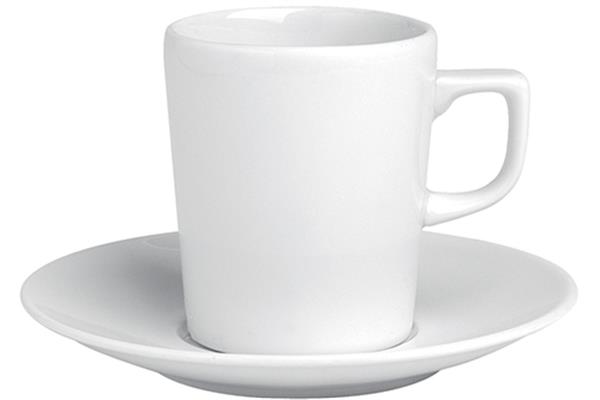 Porselen Soley Beyaz Tabaklı Çay Fincanı