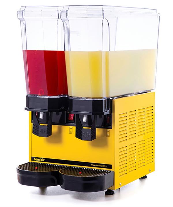 Klasik Twin Karıştırıcılı+Karıştırıcılı Soğuk İçecek Dispenseri 20+20 Litre Sarı 40.MMY