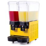 Klasik Twin Karıştırıcılı+Karıştırıcılı Soğuk İçecek Dispenseri 20+20 Litre Sarı 40.MMY