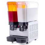 Klasik Twin Fıskiyeli+Karıştırıcılı Soğuk İçecek Dispenseri 20+20 Litre İnox 40.SMI