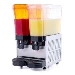 Klasik Twin Fıskiyeli+Fıskiyeli Soğuk İçecek Dispenseri 20+20 Litre Inox 40.SSI