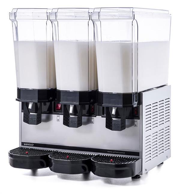 Klasik Triple Karıştırıcılı+Karıştırıcılı+Karıştırıcılı Soğuk İçecek Dispenseri 20+20+20 Litre Inox 60.MMMI