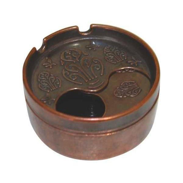 Bakır Döner Kapaklı Küllük