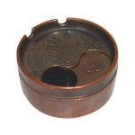 Bakır Döner Kapaklı Küllük