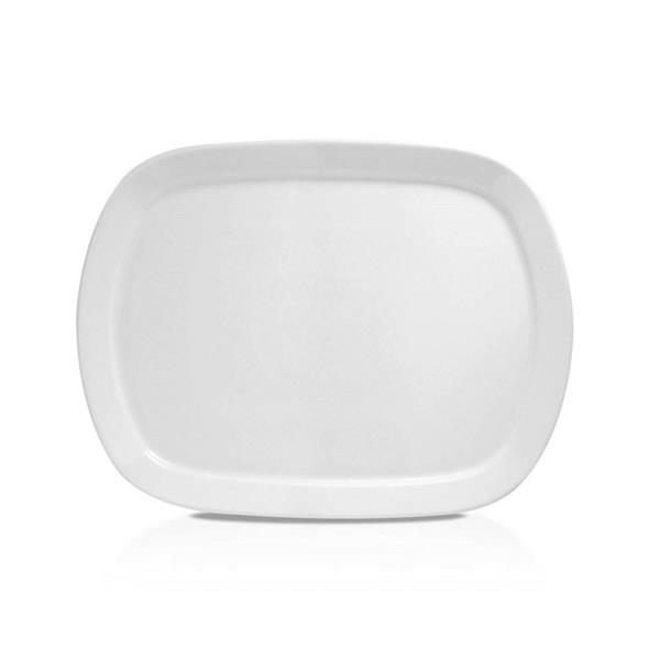Porselen Steakhouse Kare Kayık Tabak 40 cm