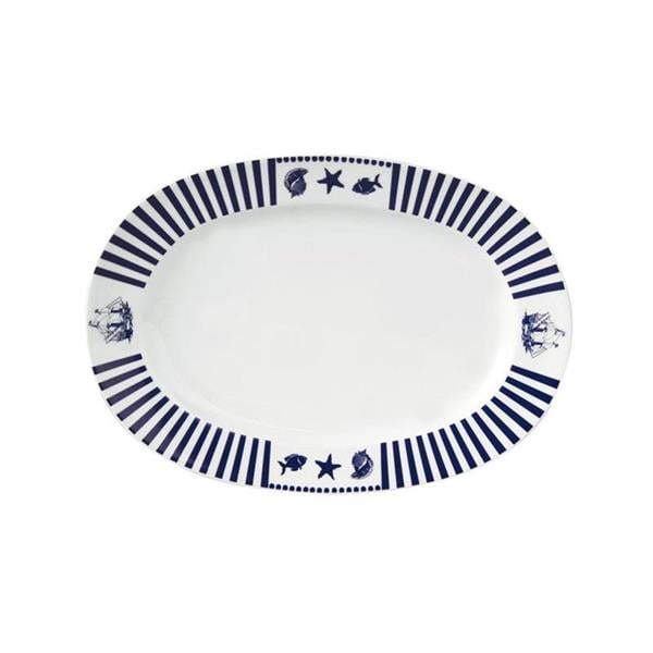 Porselen Akdeniz Kayık Tabak 24Cm    