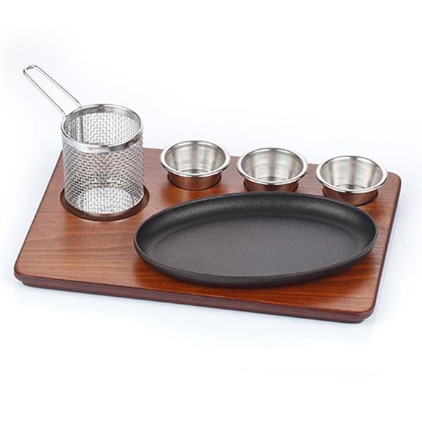 Döküm Oval Kısa Fajita Sunum Seti