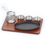 Döküm Oval Kısa Fajita Sunum Seti