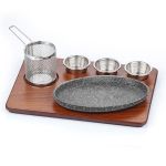 Döküm Oval Derin Fajita Sunum Seti