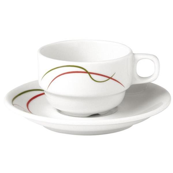 Porselen Leydi Tabaklı Kahve Fincanı 75C