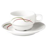 Porselen Leydi Tabaklı Kahve Fincanı 75C