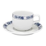 Porselen Blue Bird Tabaklı Çay Fincanı 1