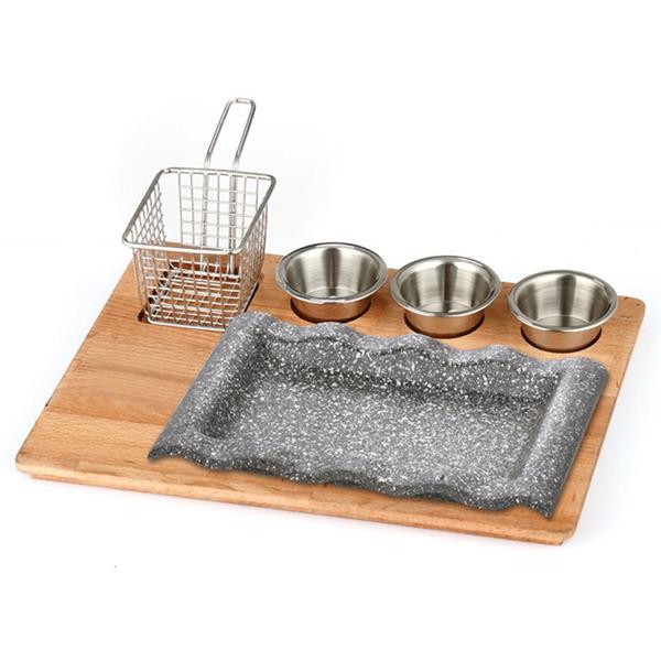 Döküm Dalgalı Fajita Sunum Seti