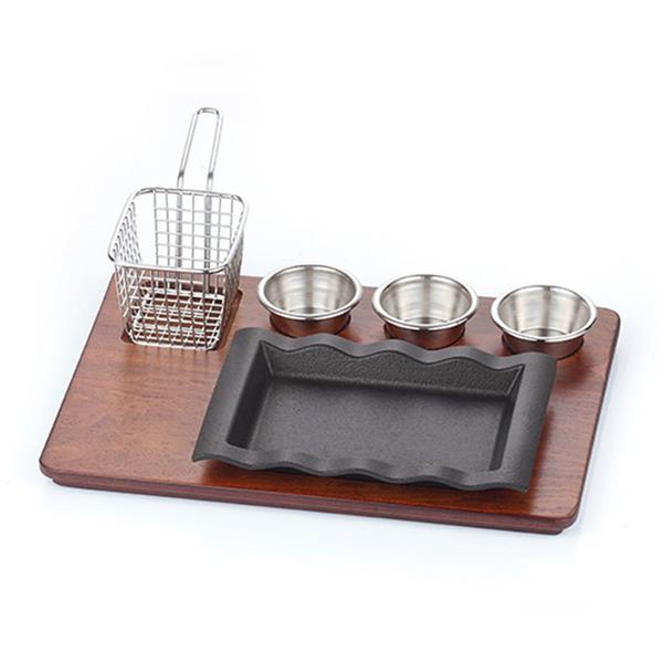 Döküm Dalgalı Fajita Sunum Seti