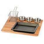 Döküm Kareli Fajita Sunum Seti