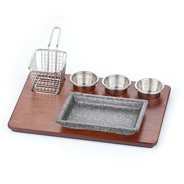 Döküm Kareli Fajita Sunum Seti