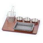 Döküm Kareli Fajita Sunum Seti