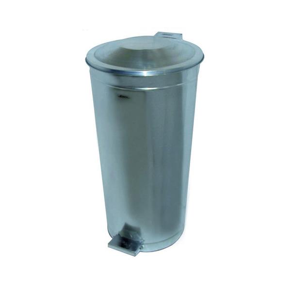 Galvaniz Pedallı Çöp Kovası