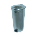 Galvaniz Pedallı Çöp Kovası
