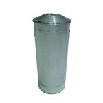 Galvaniz Kapaklı Çöp Kovası