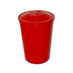 Kapaklı Konik Çöp Kovası