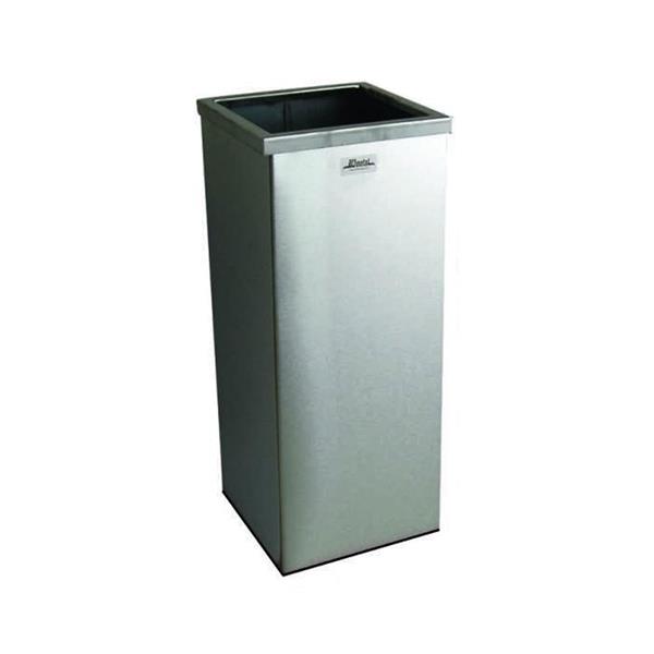 Kare Paslanmaz Çöp Kovası