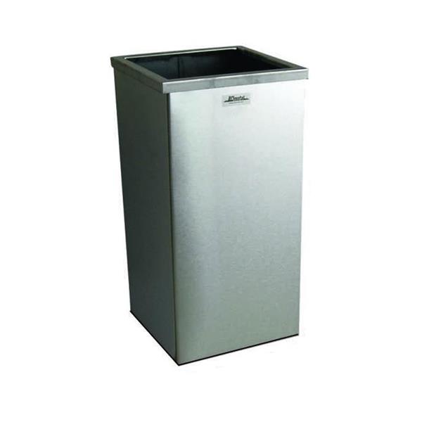 Kare Paslanmaz Çöp Kovası