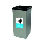 Çemberli Paslanmaz Çöp Kovası