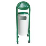 Boyalı Şapkalı Çöp Kovası