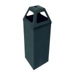 Kare Kapaklı Küllüklü Çöp Kovası