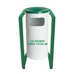 Paslanmaz Çelik Ayaklı Çöp Kovası