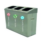 3'lü Geri Dönüşüm Çöp Kovası