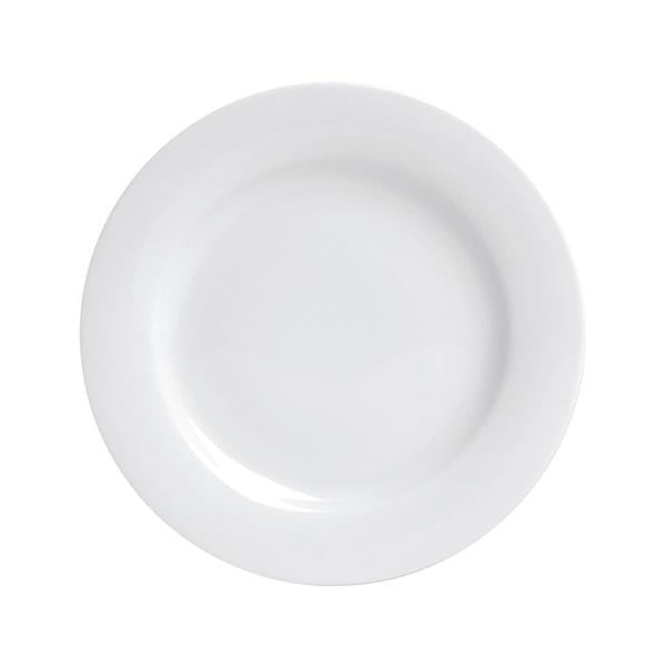 Porselen Dove Beyaz Düz Tabak 17Cm   