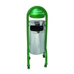 Paslanmaz Çelik Ayaklı Çöp Kovası