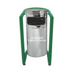 U Tipi Paslanmaz Çelik Çöp Kovası